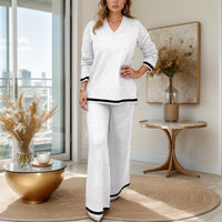 Ivora | Women Jersey Comfort Set - White