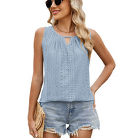 MIRELLA™ | Relaxed Women Summer Loose Fit Top - Sky Blue