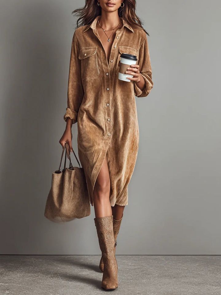 Aurovia | Women Chic Flared Hem Dress