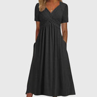Amanda - Flattering Dress - Black