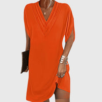 Anita | Elegant Tummy-Hiding Dress - Orange