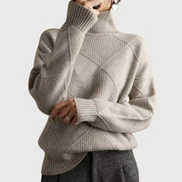 Angela™ - Turtleneck Sweater - Gray