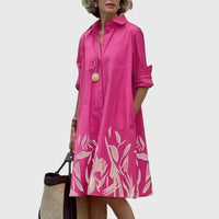 Paige™ - Elegant Dress With Pockets - Pink