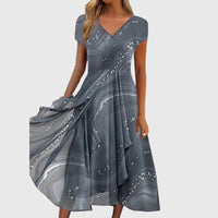 Aubrielle™ | Flowing Midi Dress - Grey