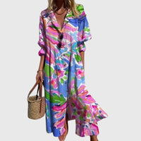 Zariah | Women Elegant Bohemian Dress - Pink