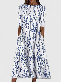Cianne | Elegant Midi Dress - Blue
