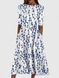 Karelieth | Sophisticated Midi Dress - Blue