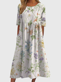 Djala™ | Flattering Dress - White