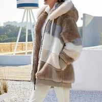 Kessy | Comfortable Jacket - Brown Stripes