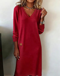 Luisa™ Cozy Dress - Red