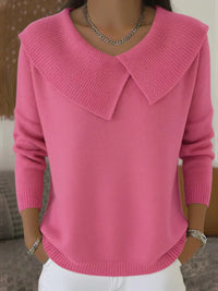 Rylee | Ribbed Knit Sweater - pink
