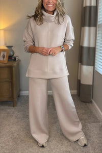 Farah™ Comfortable Set | Coordinated Top and Pants - Beige