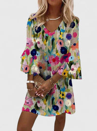 Elviera | Elegant Mini Dress - Multicolored