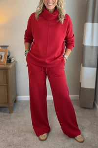 Farah™ Comfortable Set | Coordinated Top and Pants - Red