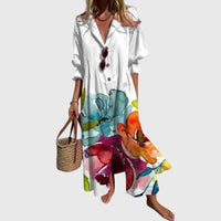 Zariah | Women Elegant Bohemian Dress - White