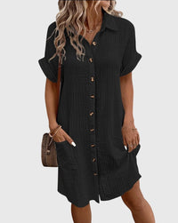 Caroline™ | Comfortable Dress - Black
