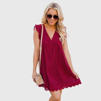 Diana™ - 2 in 1 Summer Dress - Red