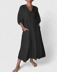 Thalyssa | Women Elegant Maxi Dress - Black