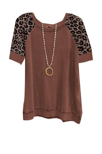 UNAN™ | Women Vintage Leopard Print Top - S