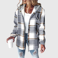 Martina™ | Women's Mesh Button Placket Jacket - Grey