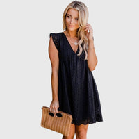 Diana™ - 2 in 1 Summer Dress - Black