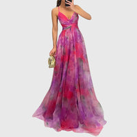Giselle™ | Women Floral Maxi Dress - Pink