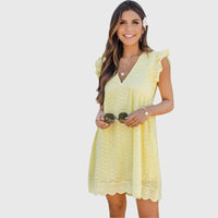 Diana™ - 2 in 1 Summer Dress - Yellow