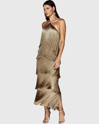 Artiselle™ | Elegent Women Tassel Dress - Brown