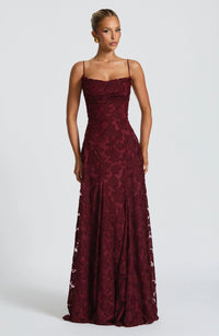 Vaynie | Women Elegant Maxi Dress - Cherry
