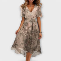 Clara | Women Elegant Maxi Dress - Beige