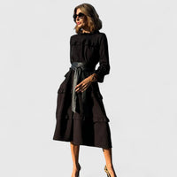 Briannelyse | Sophisticated Midi Dress - Black