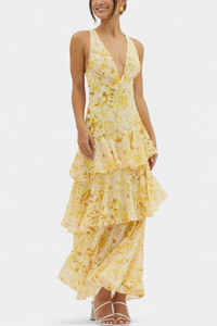Zaryssah | Elegant Women Maxi Dress - Yellow