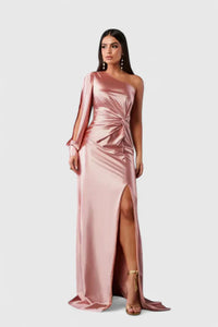 Alionessah | Elegant Women Maxi Dress - Blush Pink