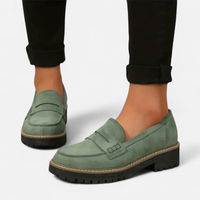 Selene | Orthopaedic Women Loafers - Green
