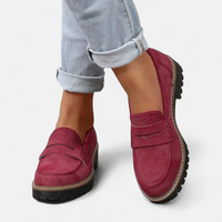 Selene | Orthopaedic Women Loafers - Red