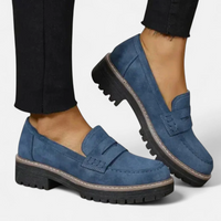 Selene | Orthopaedic Women Loafers - Blue
