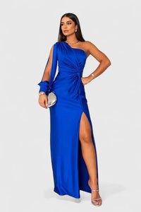 Alionessah | Elegant Women Maxi Dress - Electric Blue