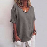 Callie™| Comfy Loose Fit Top | Relaxed Style Meets Everyday Comfort - Dark Grey