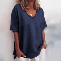 Callie™| Comfy Loose Fit Top | Relaxed Style Meets Everyday Comfort - Navy Blue