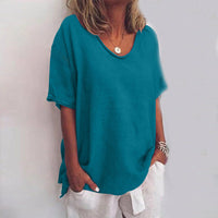 Callie™| Comfy Loose Fit Top | Relaxed Style Meets Everyday Comfort - Sea Blue
