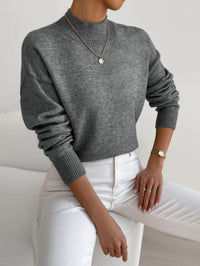 Emily | Elegant and Comfortable Turtleneck - Dark Grey