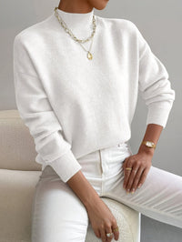 Emily | Elegant and Comfortable Turtleneck - White