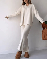 Serene™ | Elegant Women Two-Piece Set - Apricot