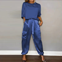 Elly | Casual Women's Two-Piece Set - Blue
