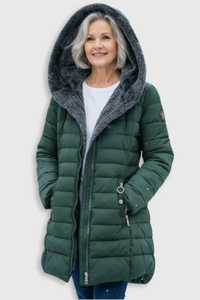 Diana | Cozy Cold-Day Coat - Light Green