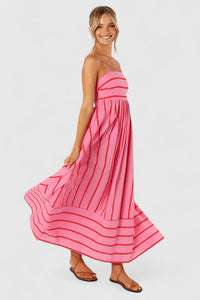 Ilyanthe | Women Elegant Maxi Dress - Pink