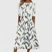 Sarah | Elegant Midi Dress - Green