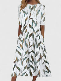 Karelieth | Sophisticated Midi Dress - Green