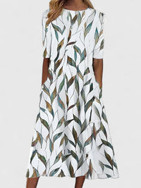 Cianne | Elegant Midi Dress - Green