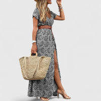 Alleta | Sophisticated Women Maxi Dress - Grey